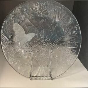 Villeroy & Boch Vintage Glass Platter in Excellent Preloved Condition! 13” x 13”